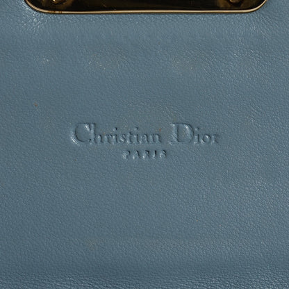 Christian Dior Patent Cannage Chain Wallet Grey 6 of 7