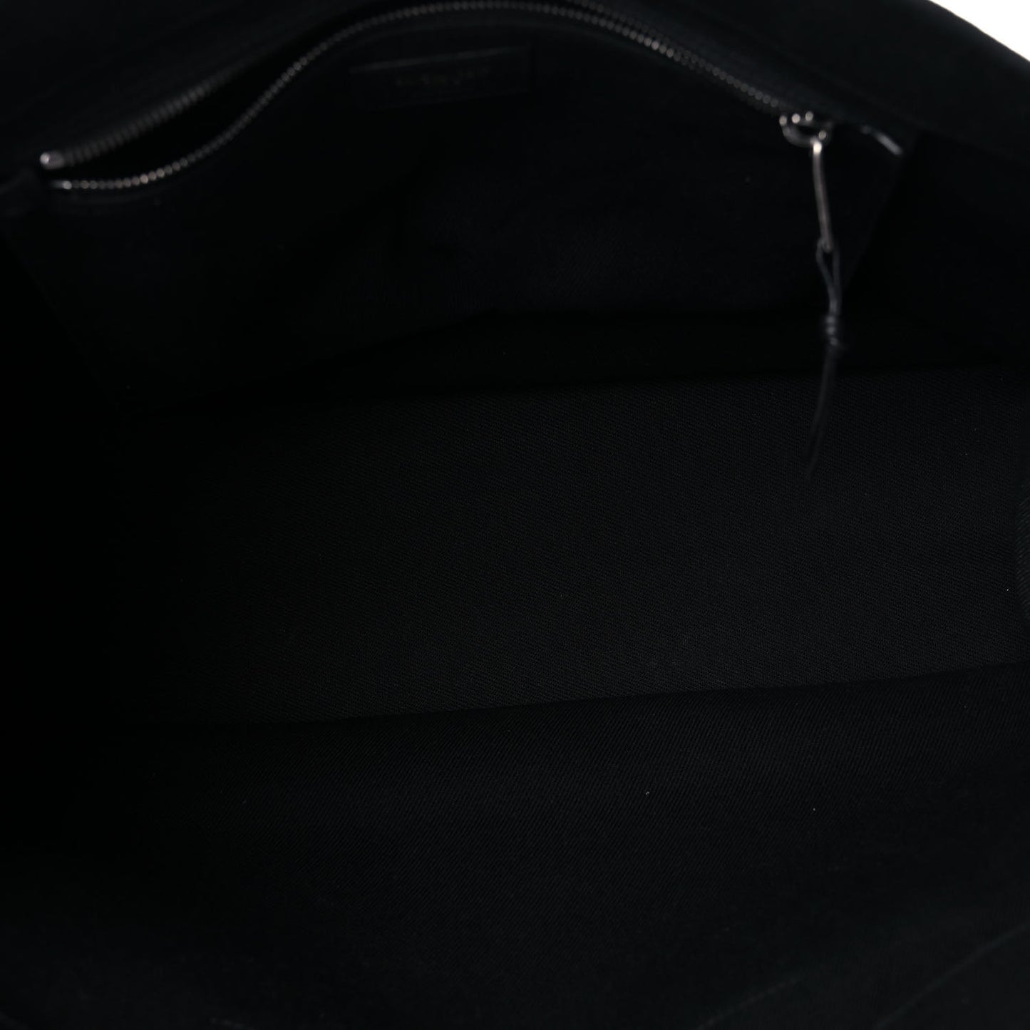 Linen Calfskin Rive Gauche Tote Black