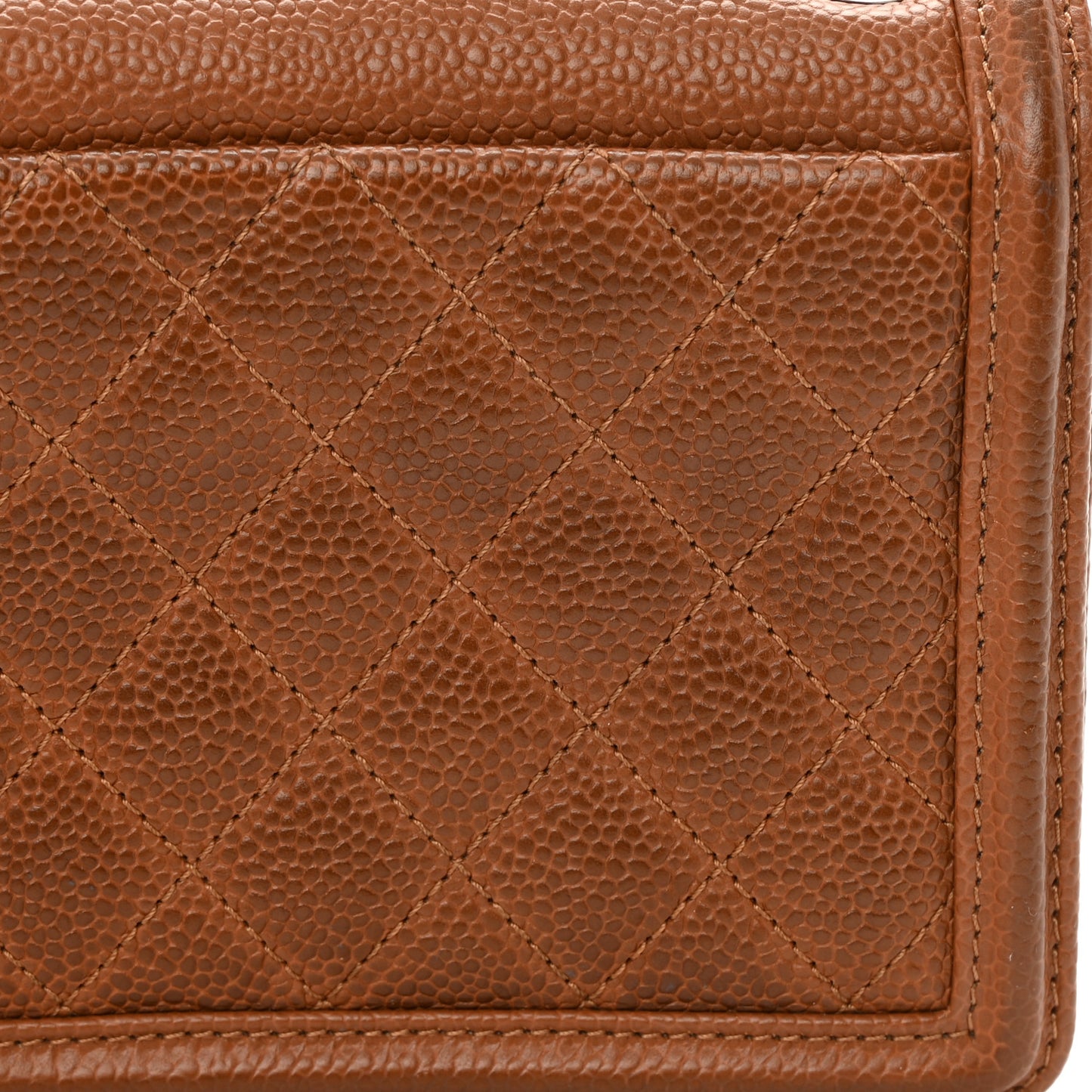 Caviar Mini Dallas Boy Brick Flap Brown