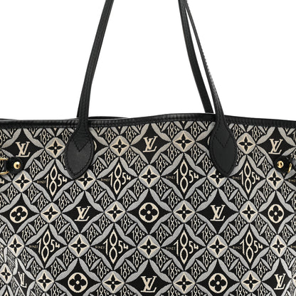 Louis Vuitton Jacquard Since 1854 Neverfull MM Grey 8 of 11