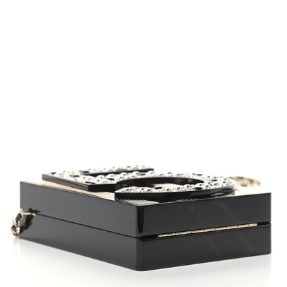Chanel Plexiglass Strass N°5 Minaudière Black Gold 3 of 8