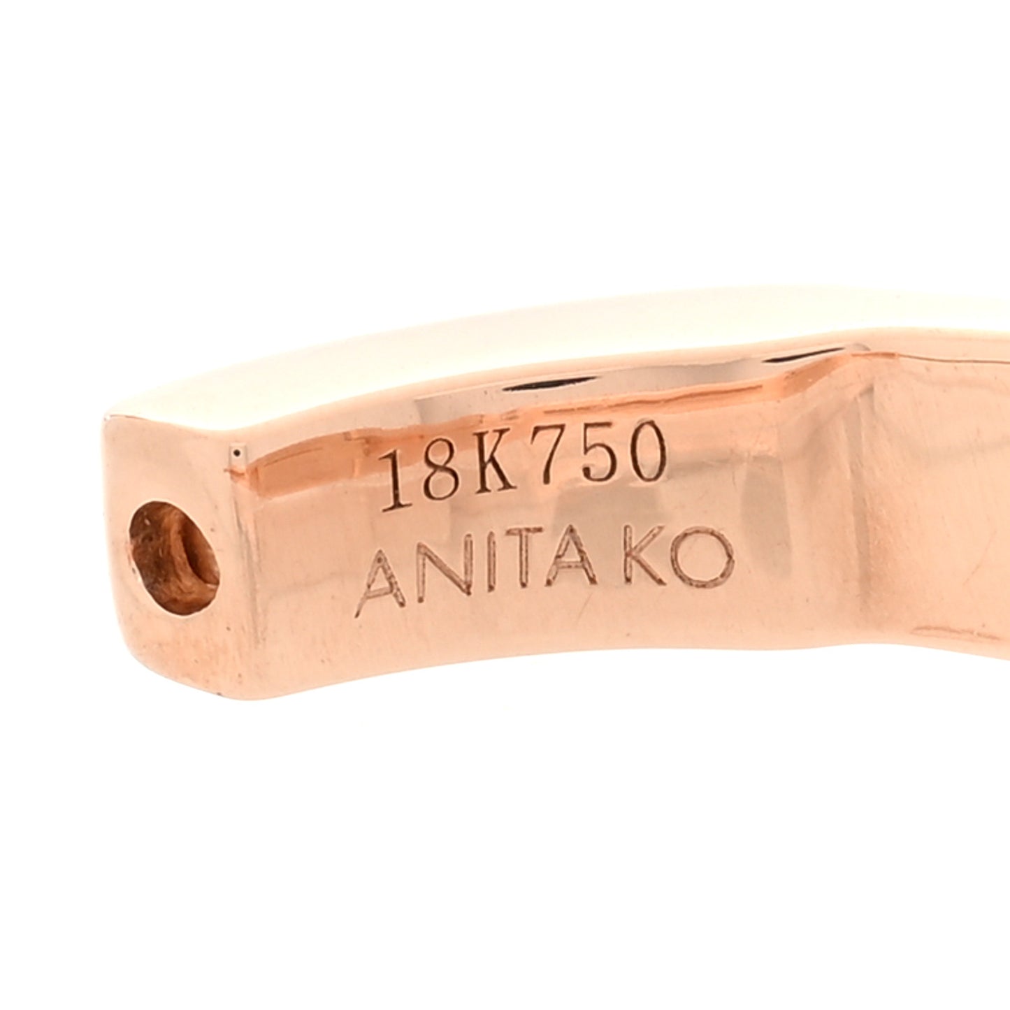 18K Rose Gold Classic Medium Meryl Hoop Earrings
