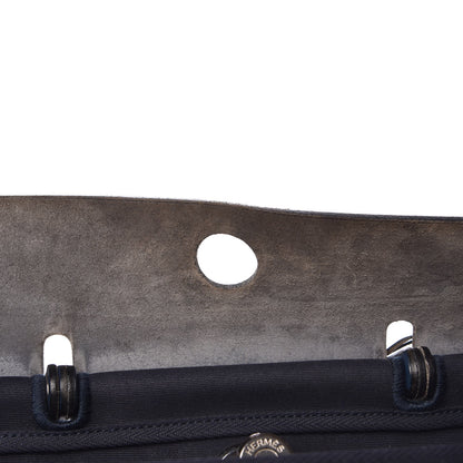 Hermes Toile Vache Calfskin Herbag PM 30 Navy Bleu Natural 13 of 25
