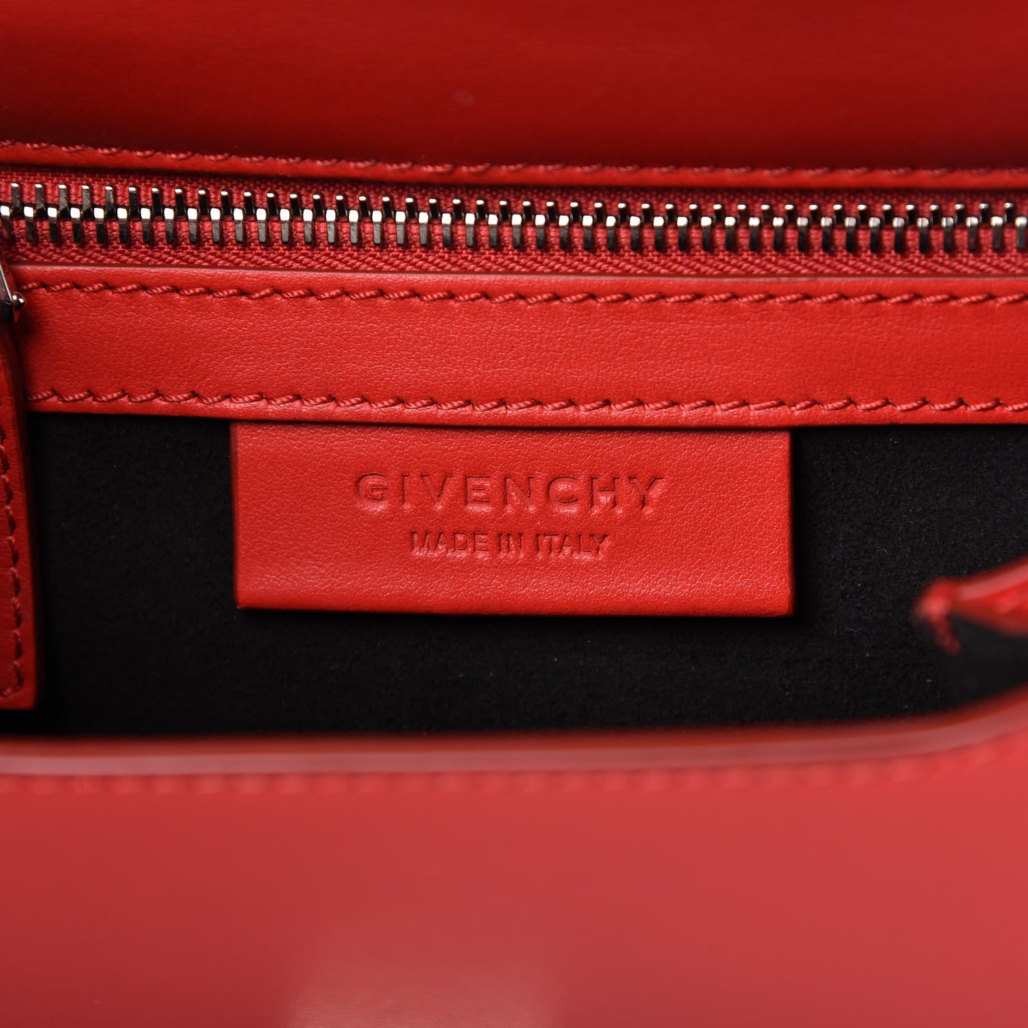 Givenchy Calfskin Mini Pandora Box Logo Strap Crossbody Bag Medium Red 8 of 12