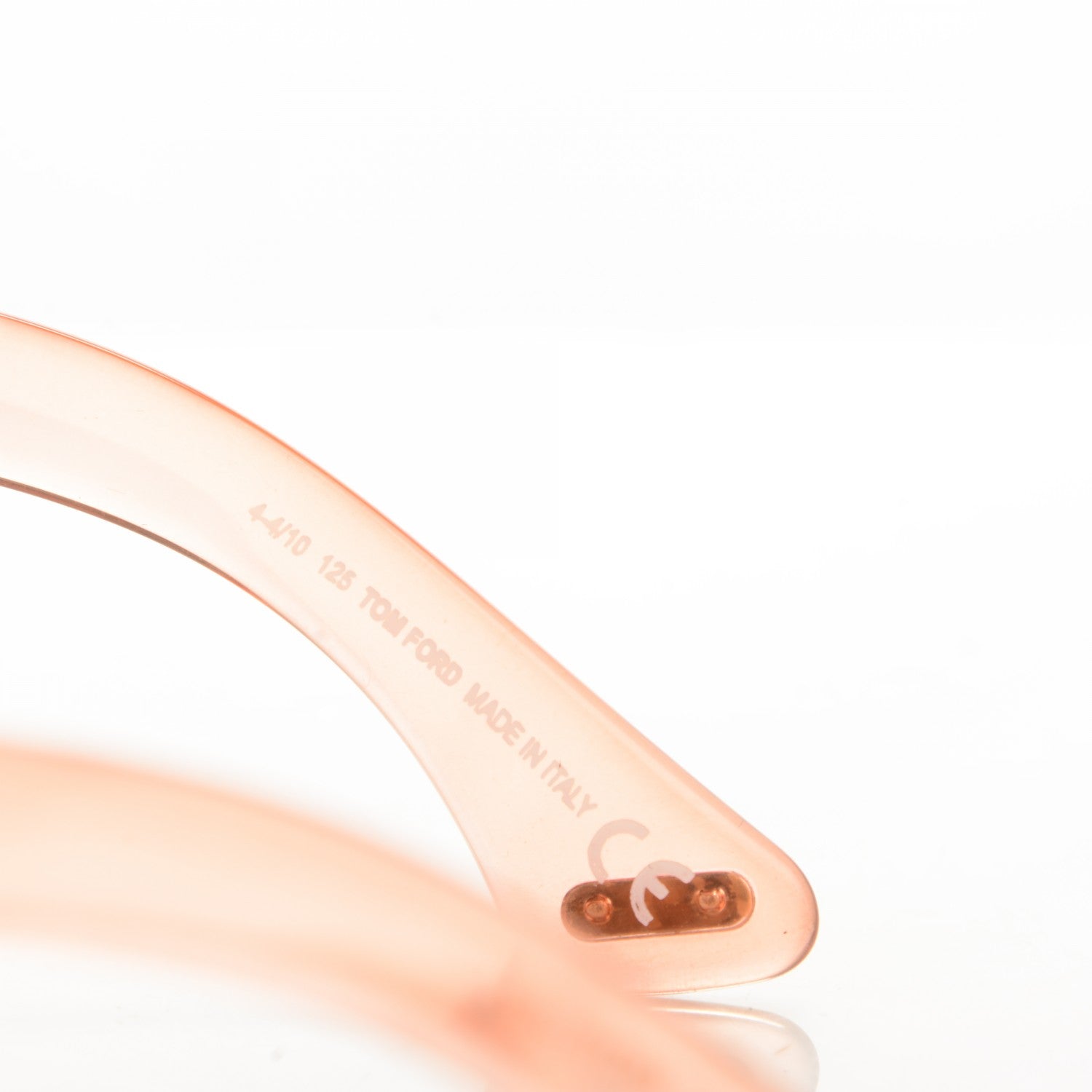 Tom Ford Ali Oversized Round Sunglasses TF0221 Peach Pink 3 of 5