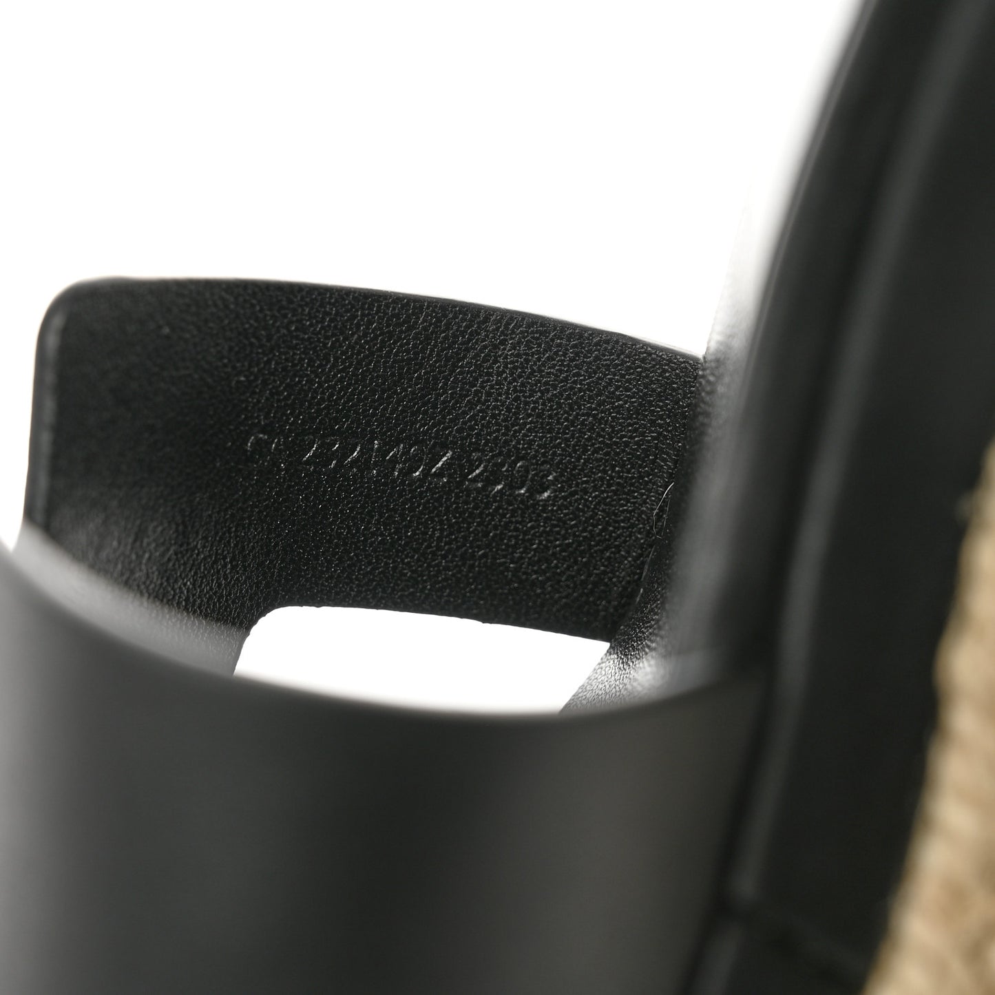 Goatskin Elda Espadrille Wedge Sandals 38 Black