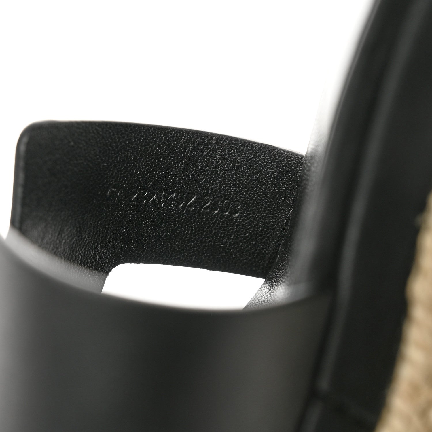 Hermes Goatskin Elda Espadrille Wedge Sandals 38 Black 7 of 9