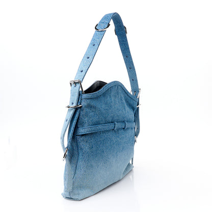 Givenchy Washed Denim Medium Voyou Bag Medium Blue 3 of 10
