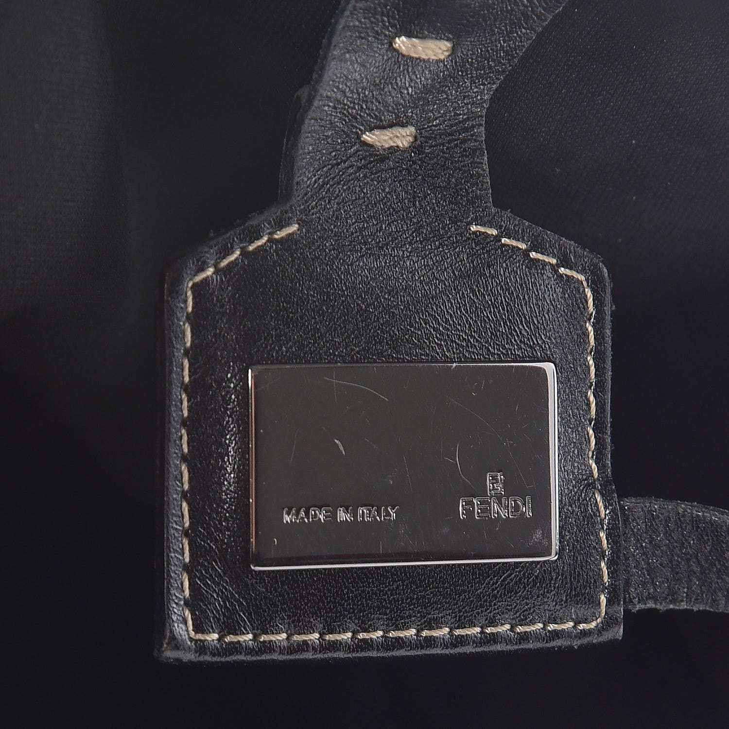 Fendi Zucchino Tote Black 7 of 15