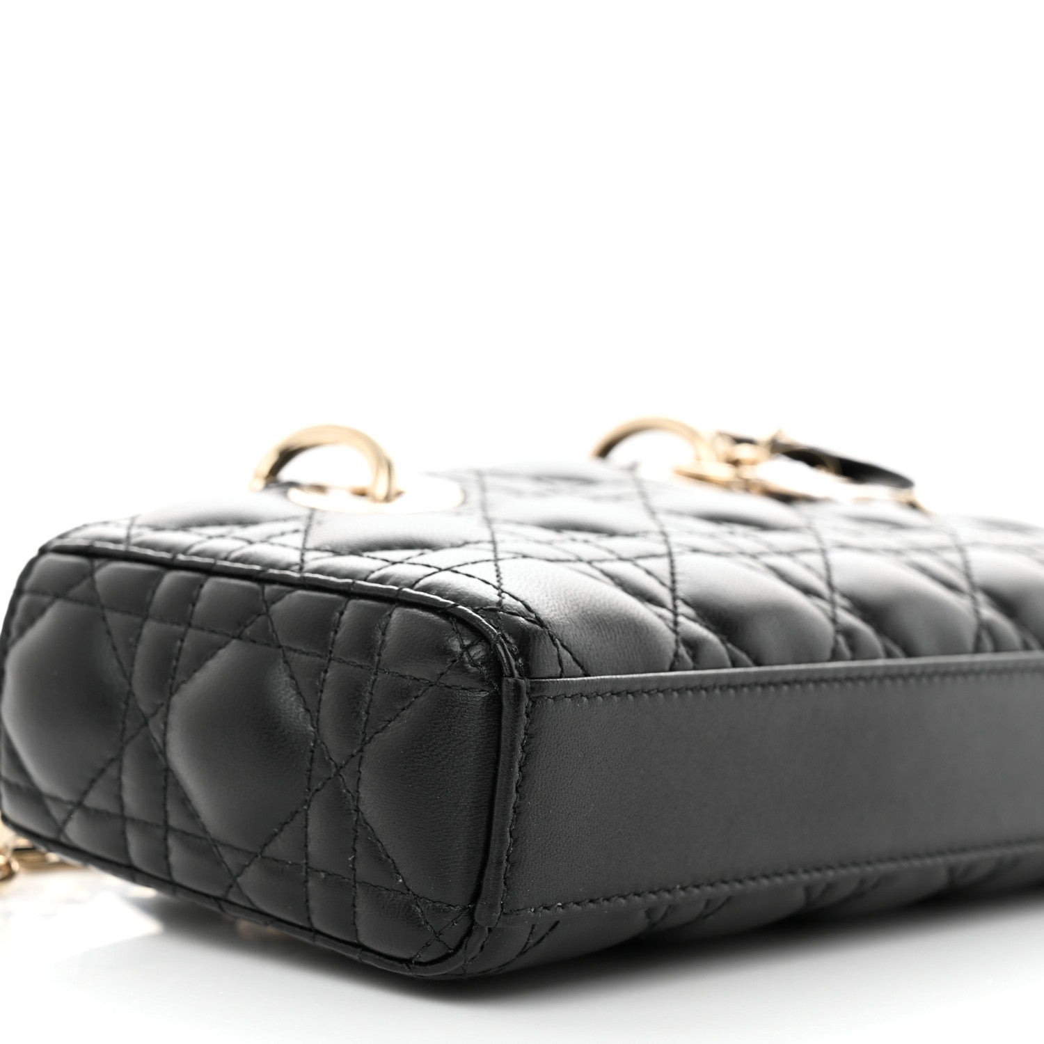 Christian Dior Lambskin Cannage Small Lady D-Joy Black 8 of 9
