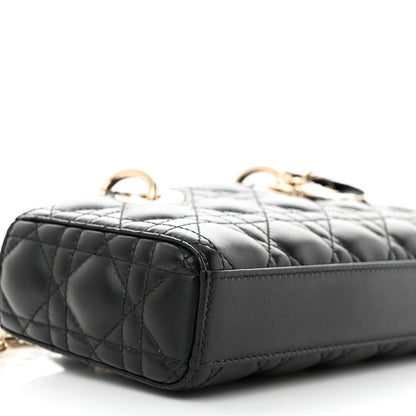 Christian Dior Lambskin Cannage Small Lady D-Joy Black 8 of 9