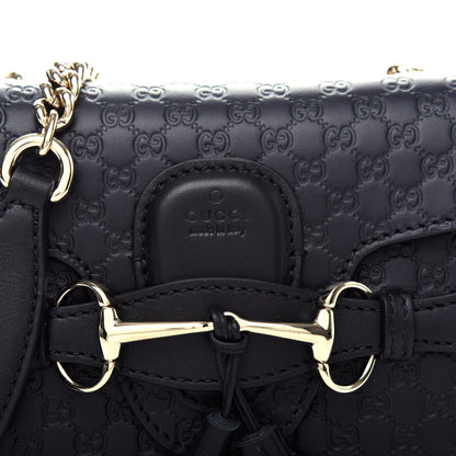 Gucci Microguccissima Mini Emily Shoulder Bag Black 10 of 10