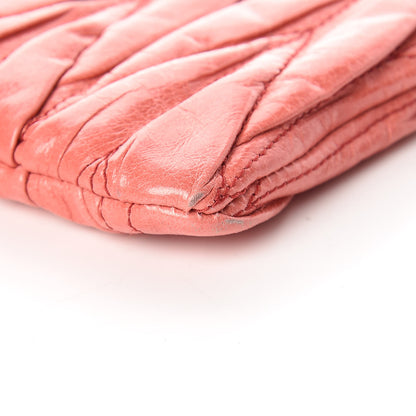 Miu Miu Nappa Matelasse Lux Pouch Rosa 9 of 10
