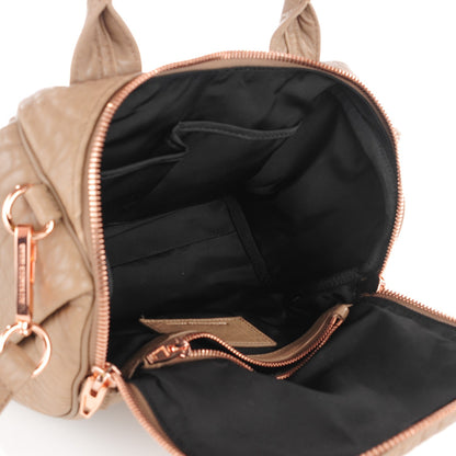 Alexander Wang Pebbled Lambskin Rockie Latte Rose Gold Hardware 5 of 8