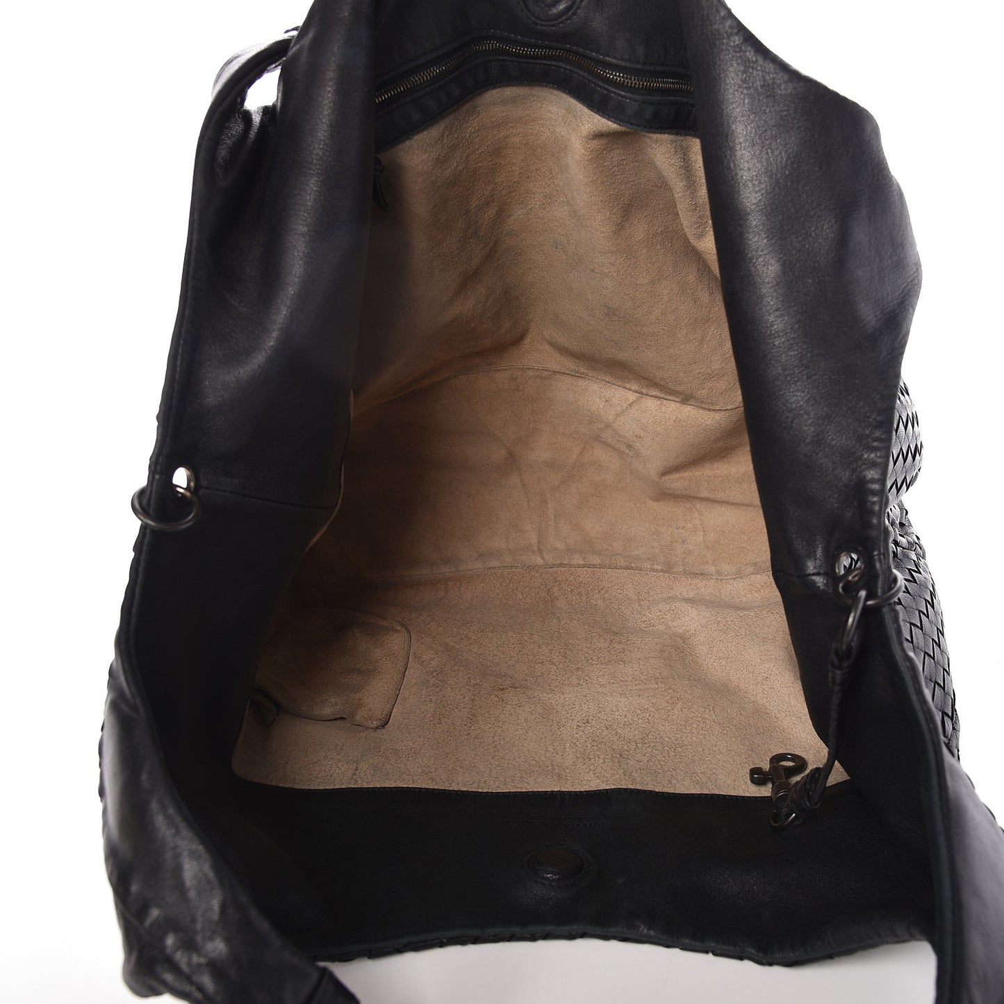Nappa Intrecciato Large Campana Black
