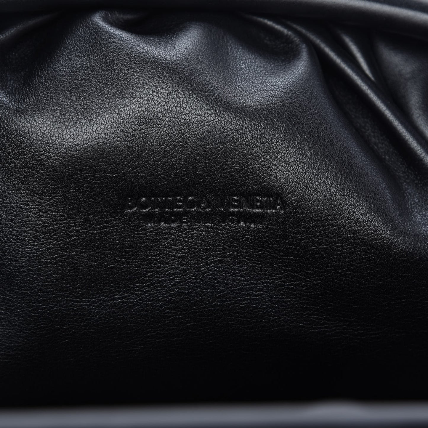Smooth Butter Calf The Pouch Oversized Clutch Black
