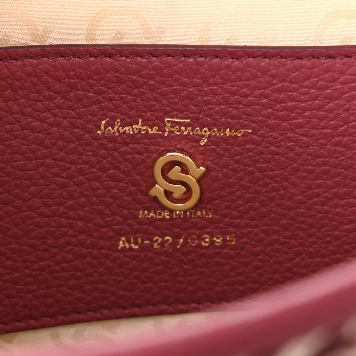 Salvatore Ferragamo Canvas Calfskin Gancini Mini Top Handle Crossbody Bag Red 6 of 9
