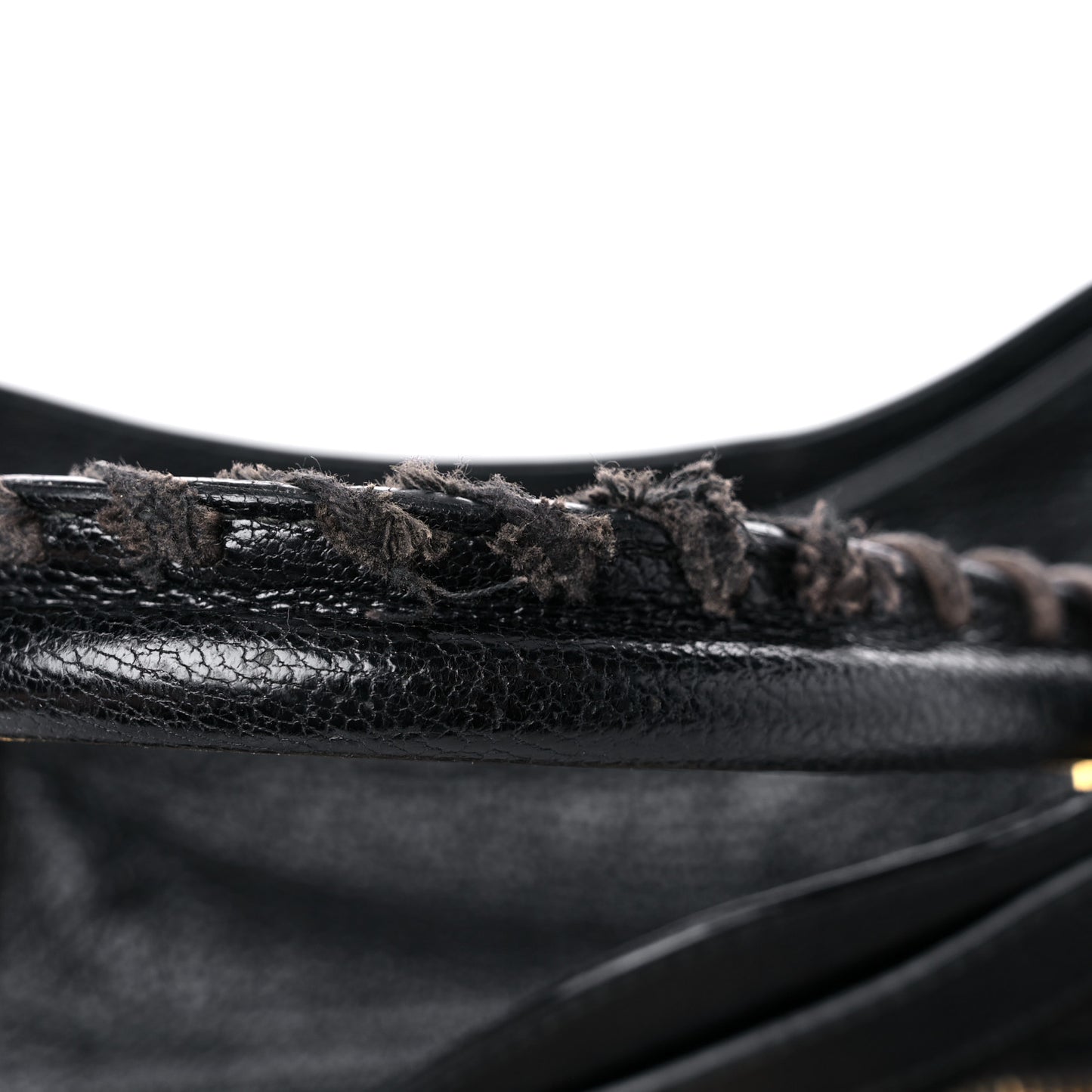 Chevre Gold Metallic Edge Hardware City Black