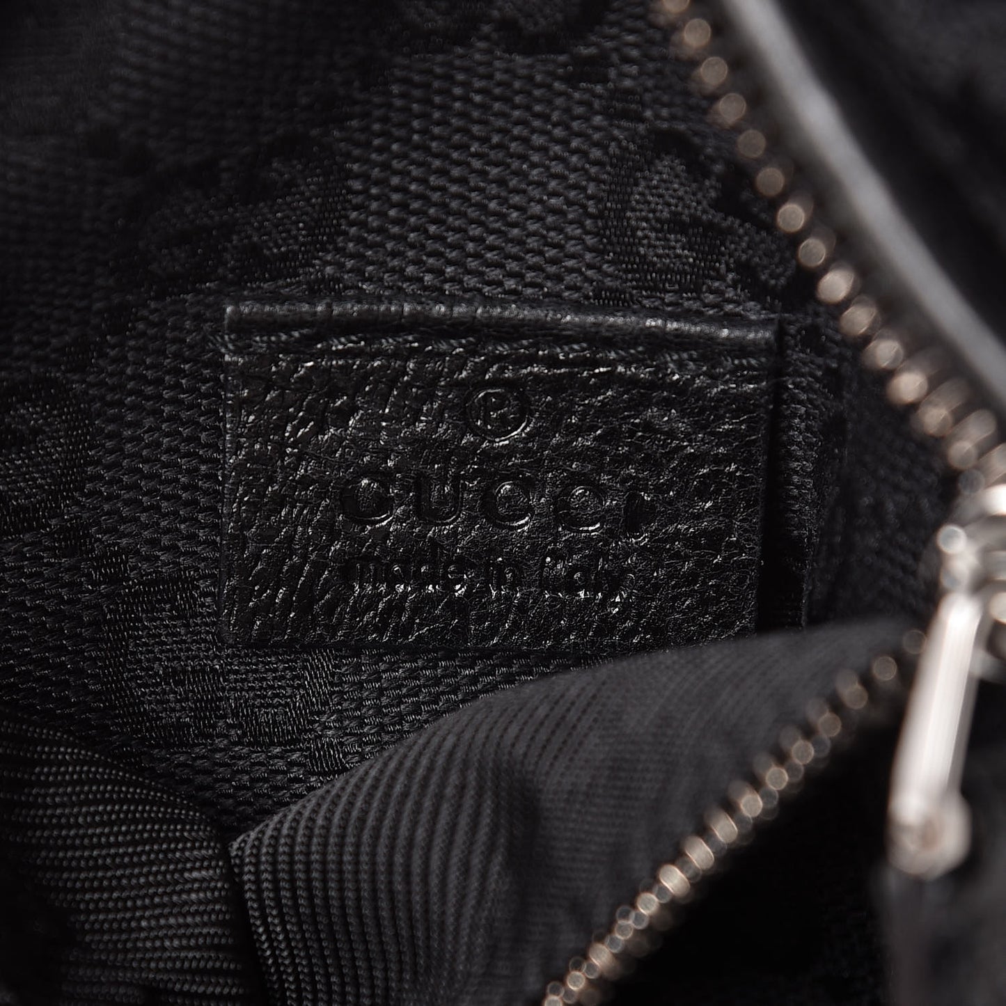 GG Monogram Double Pocket Belt Bag Black