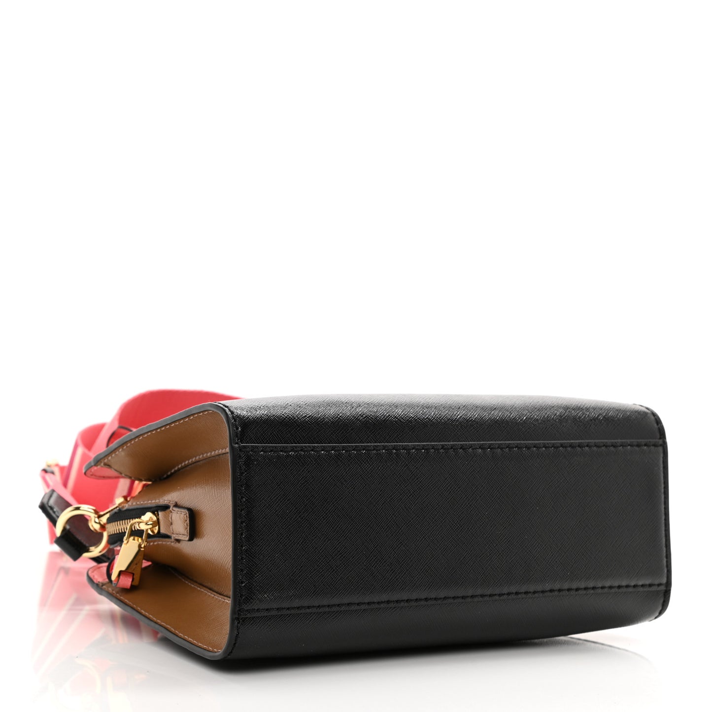 Saffiano Little Big Shot Tote Black Gazelle