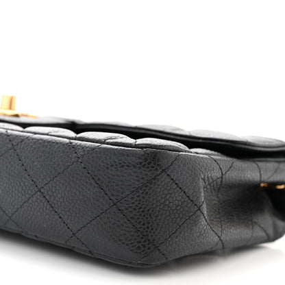 Chanel Caviar Quilted East West Flap Navy 10 of 12