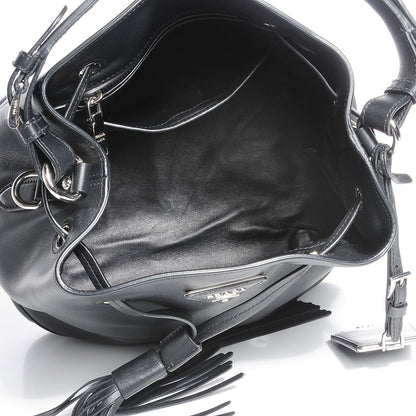 Prada City Calf Bucket Bag Nero Black 9 of 9