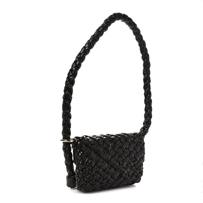 Bottega Veneta Calfskin Foulard Intreccio Kalimero Città Shoulder Bag Fondant 3 of 10