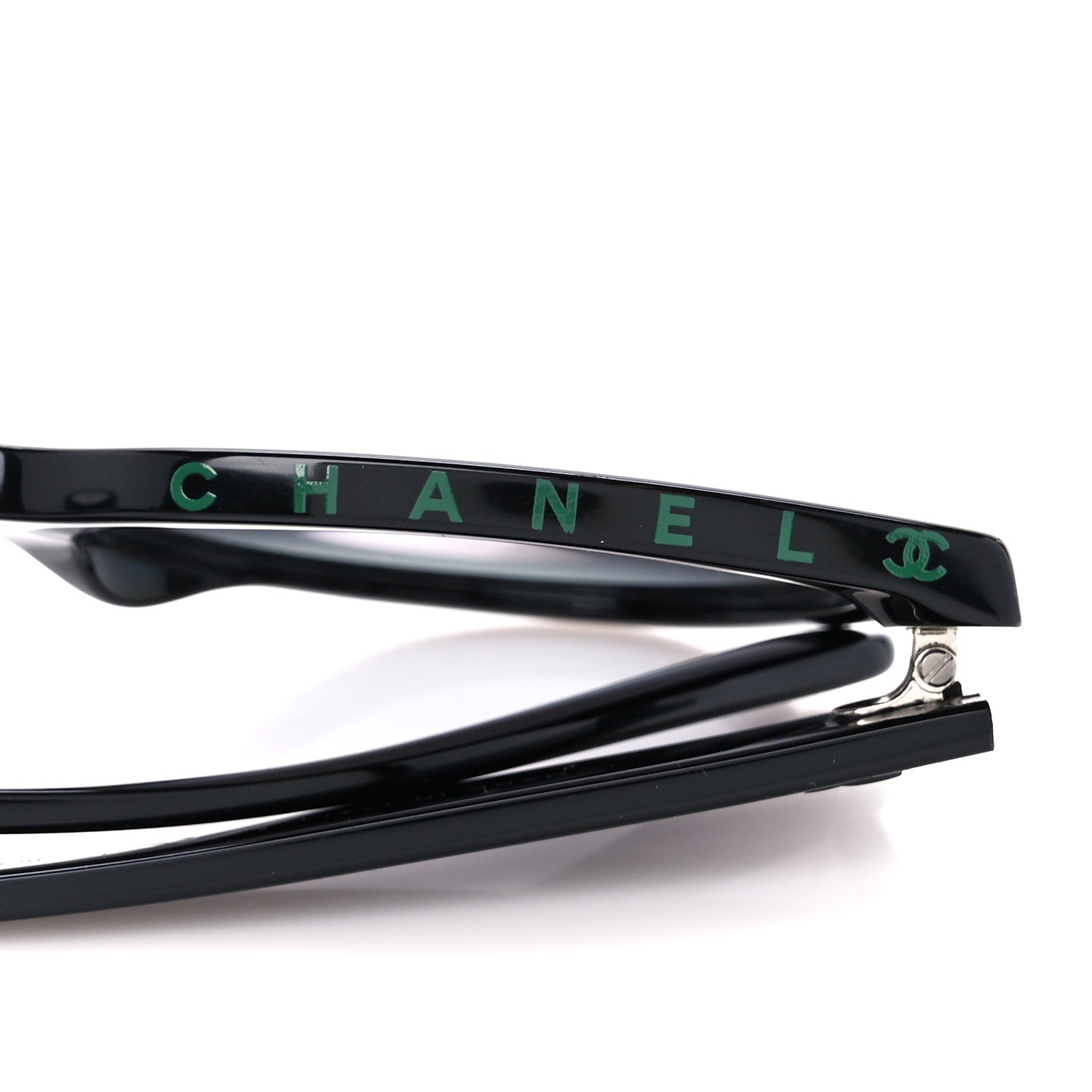 Chanel Acetate CC Butterfly Sunglasses 5414 Black Green 9 of 11