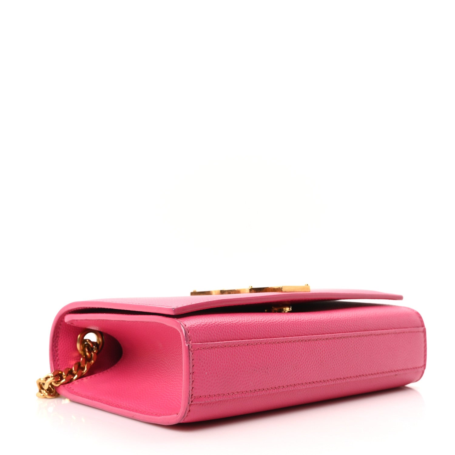 Saint Laurent Grain De Poudre Small Monogram Kate Satchel Bubblegum 4 of 9