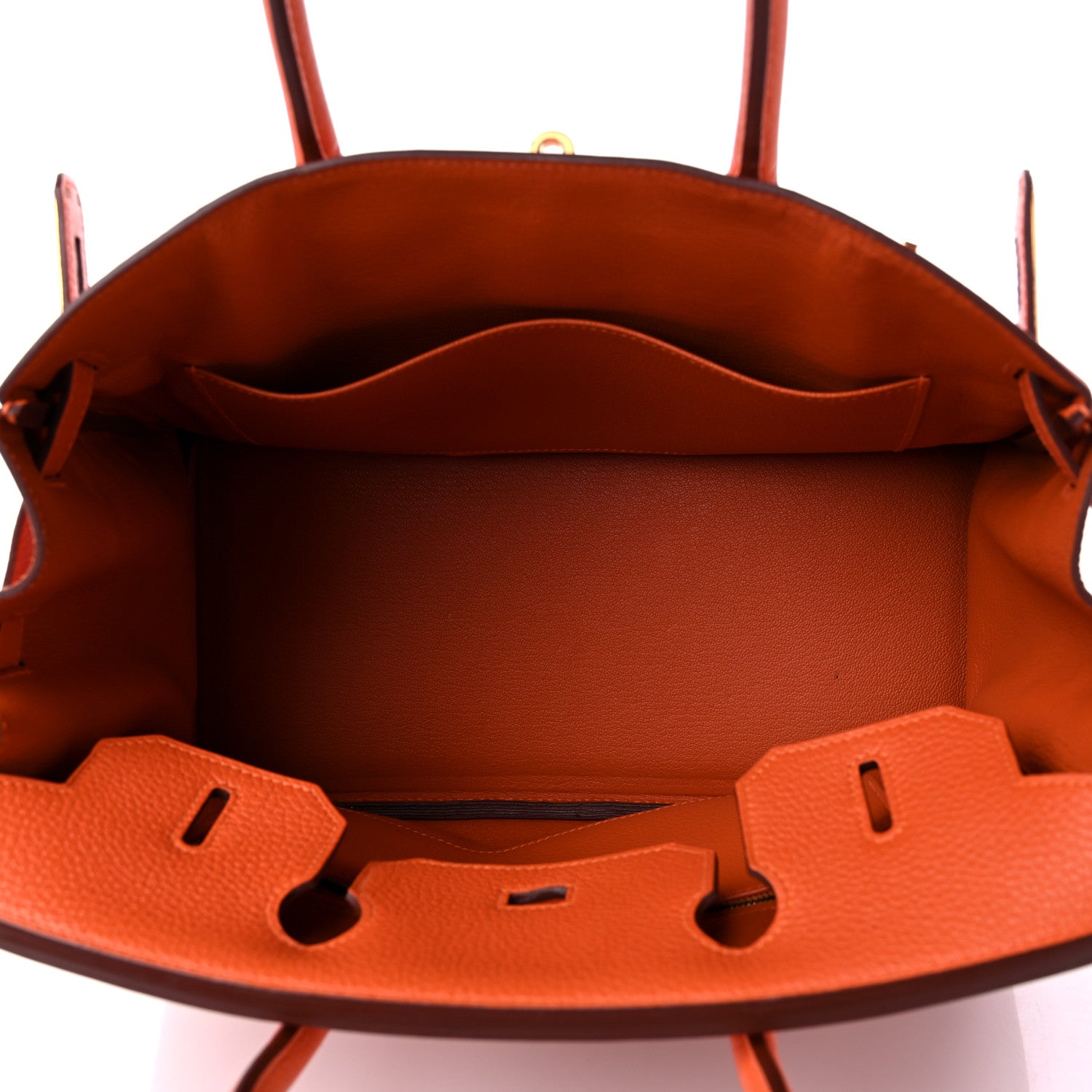 Hermes Togo BIRKIN 30 Orange 5 of 9