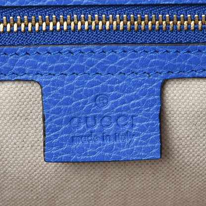 Gucci Calfskin Sylvie Web Tiger Print Top Handle Shoulder Bag Multicolor Dark Sky 8 of 11