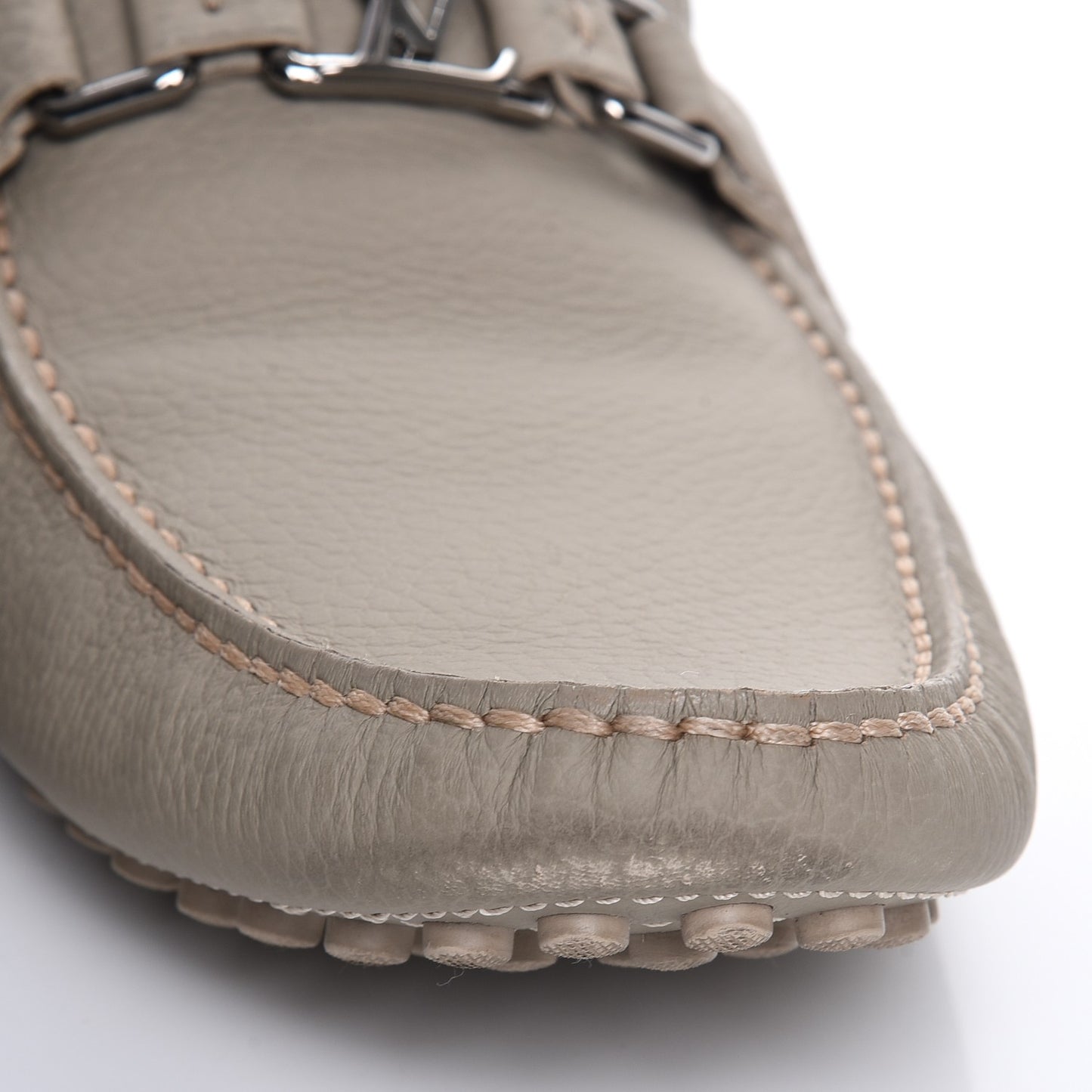 Mens Calfskin Hockenheim Moccasin Loafers 11 Beige