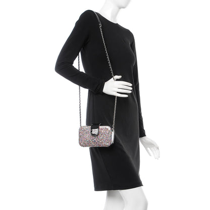 Chanel Glitter Patent Camera Case Multicolor Black 2 of 7