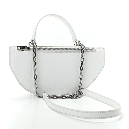Alexander Wang Crocodile Embossed Patent Mini Top Handle Attica Belt Bag White 3 of 9