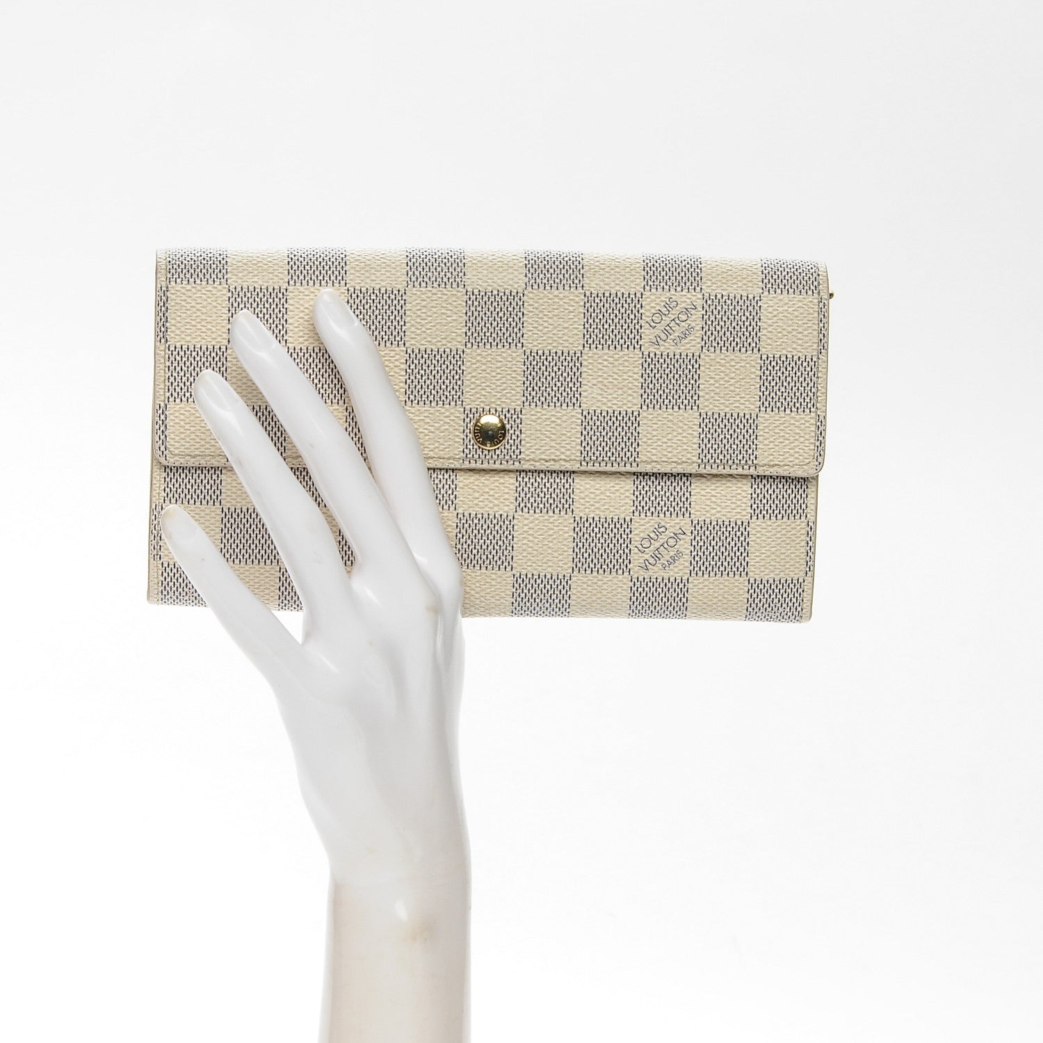 Louis Vuitton Damier Azur Sarah Wallet 2 of 6