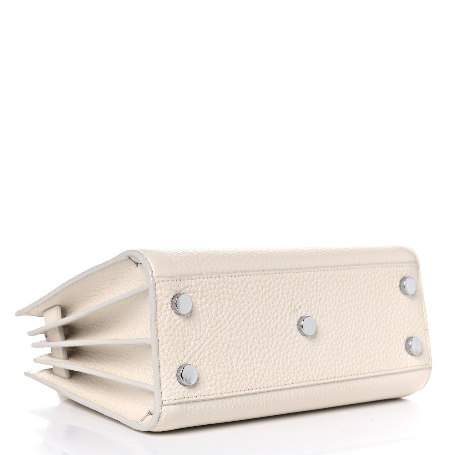 Saint Laurent Grained Calfskin Nano Sac de Jour Dove White 3 of 15