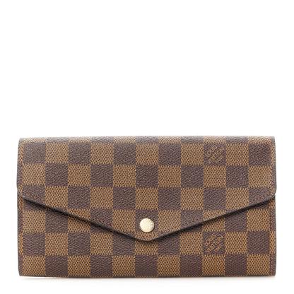 Louis Vuitton Damier Ebene Sarah Wallet NM 1 of 7
