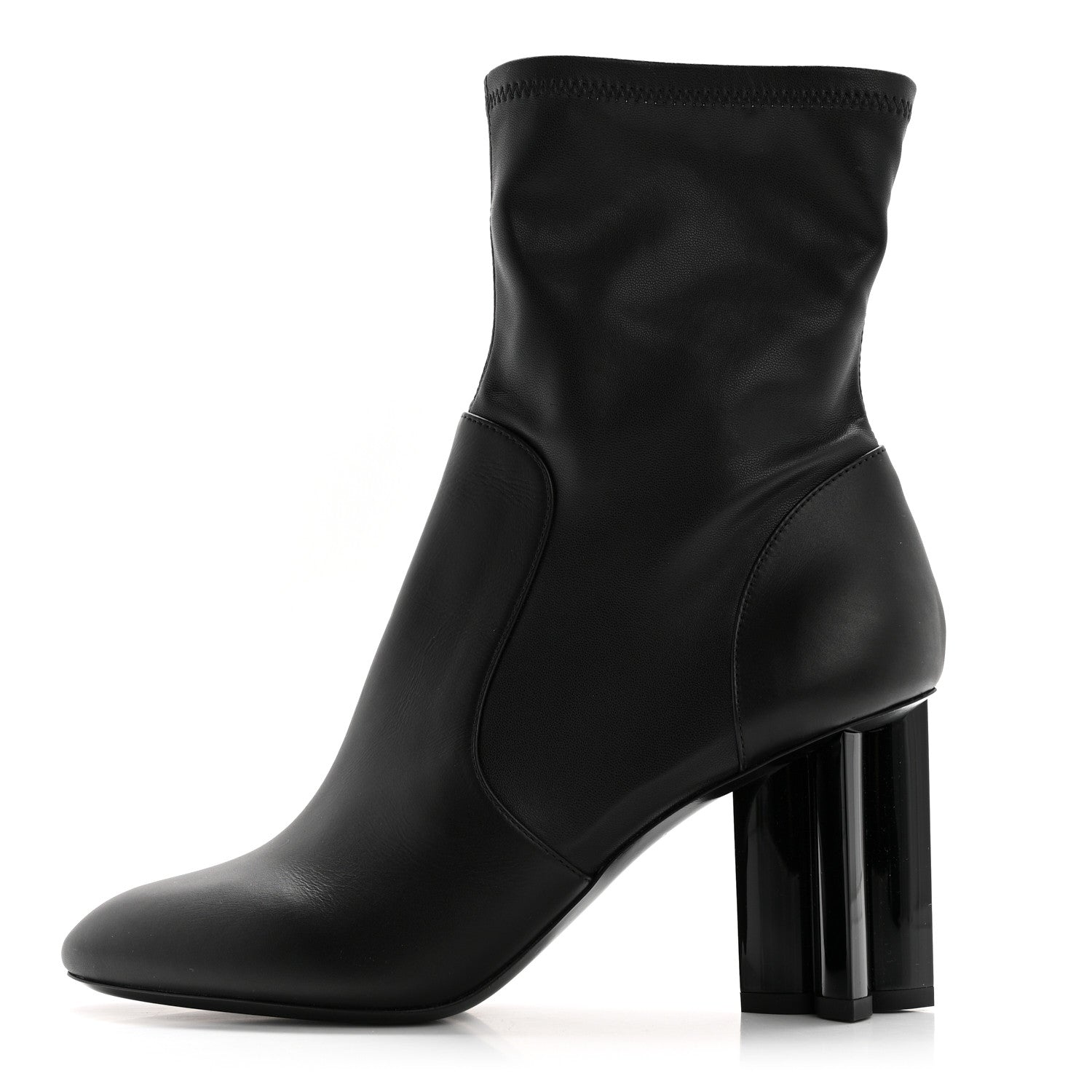 Louis Vuitton Calfskin Uniformes Silhouette Ankle Boots 39 Black 1 of 8