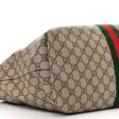 Gucci GG Supreme Monogram Medium Ophidia Shopping Tote Brown 9 of 15