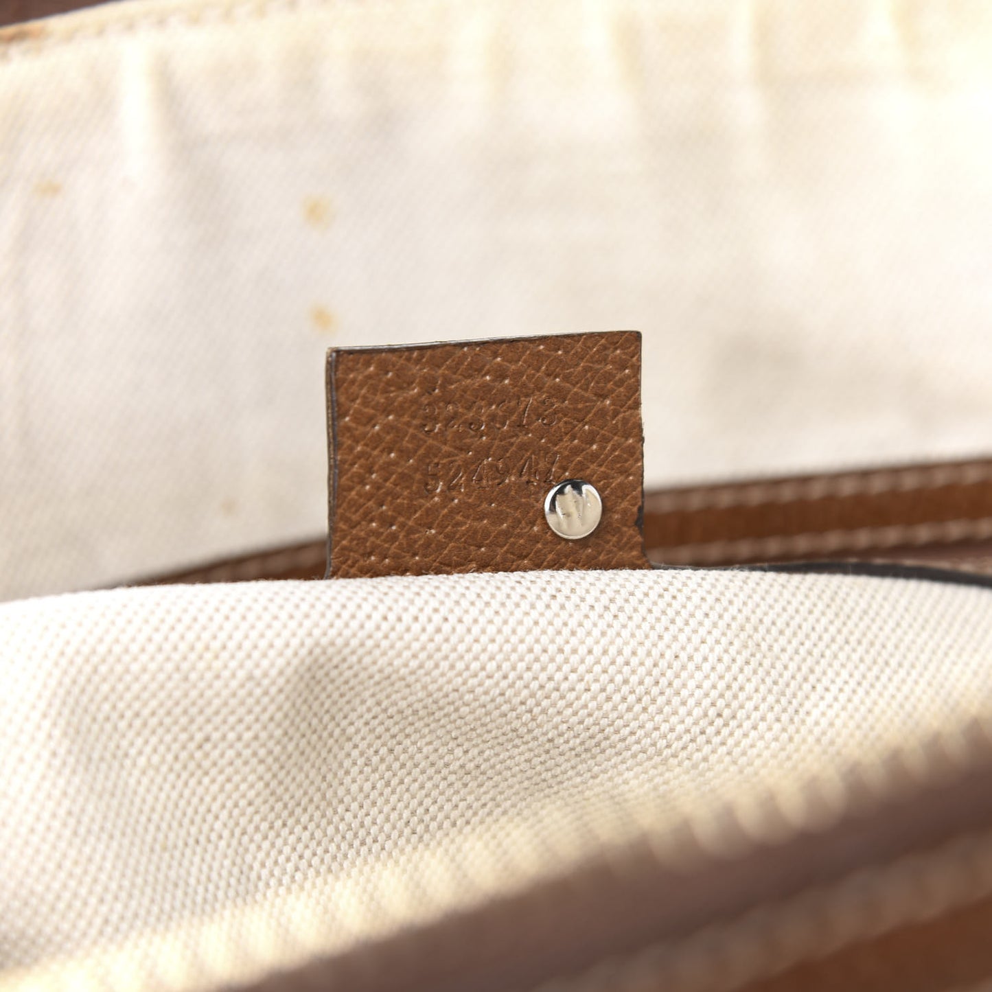 Monogram Medium Bree Shoulder Bag Beige Tabacco