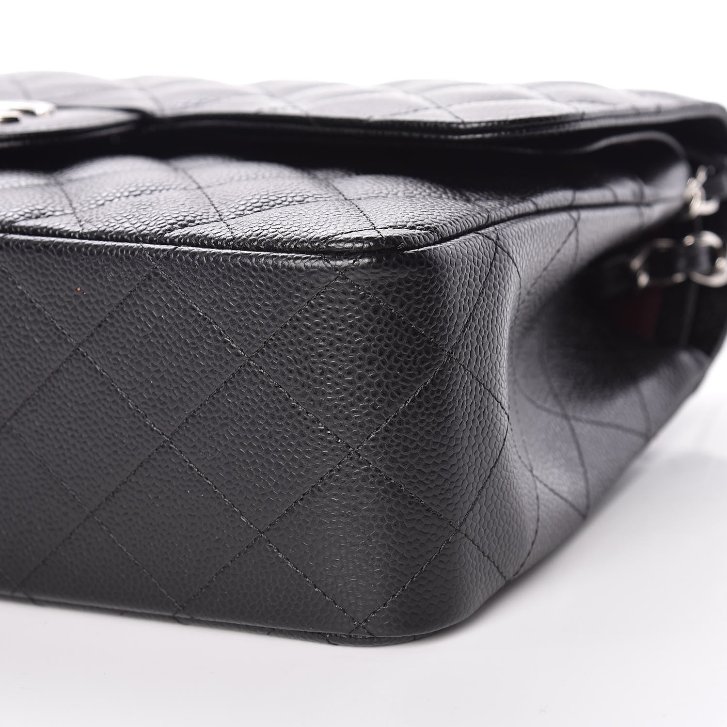 Chanel Caviar Quilted Jumbo Double Flap Black 7 of 9