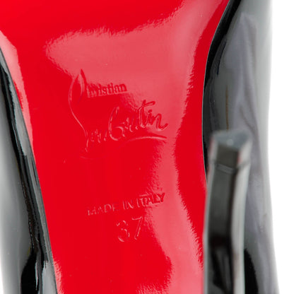 Christian Louboutin Patent Wawy Dolly 120 Pumps 37 Black 6 of 7