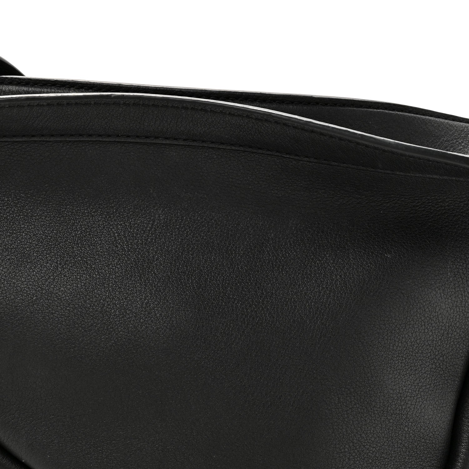 The Row Grained Calfskin Small Slouchy Banana Bag Black 8 of 10