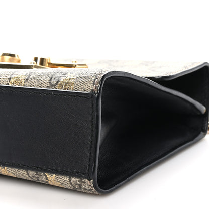 Gucci GG Supreme Monogram Bees Small Padlock Shoulder Bag Black 10 of 10