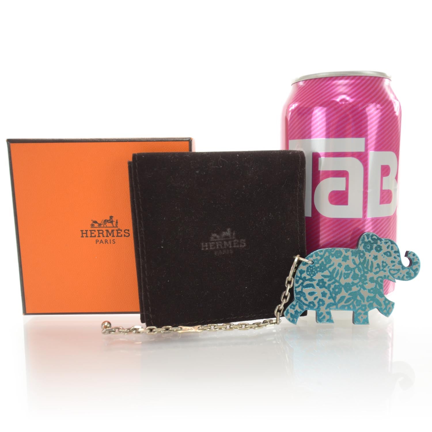 Hermes Leather Lucky Haati Elephant Key Chain 3 of 3