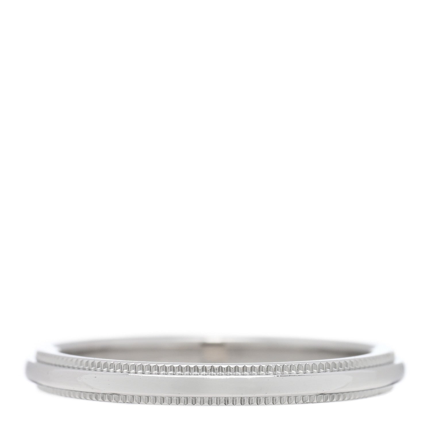 Tiffany Platinum 2mm Milgrain Wedding Band Ring 49 5 3 of 4