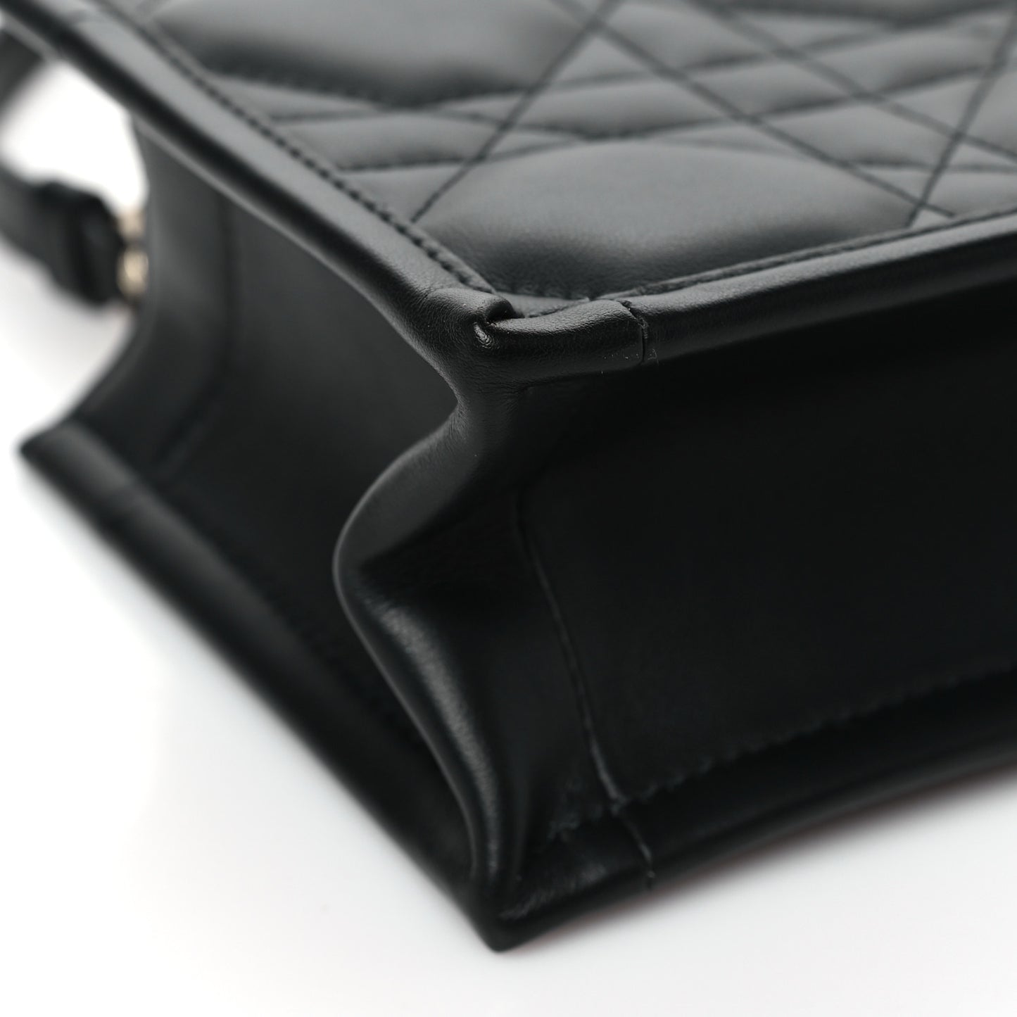 Calfskin Macrocannage Mini Book Tote Black