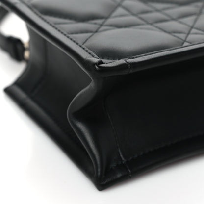 Christian Dior Calfskin Macrocannage Mini Book Tote Black 9 of 11