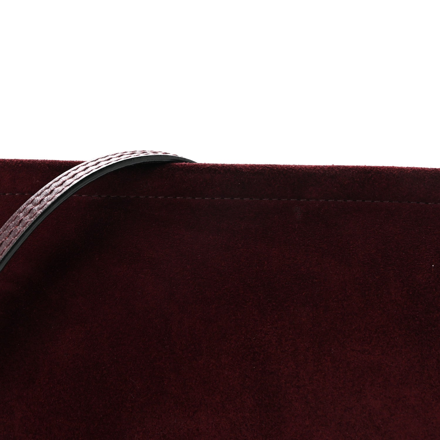 Chloe Calfskin Suede Medium Faye Shoulder Bag Dark Purple 7 of 9