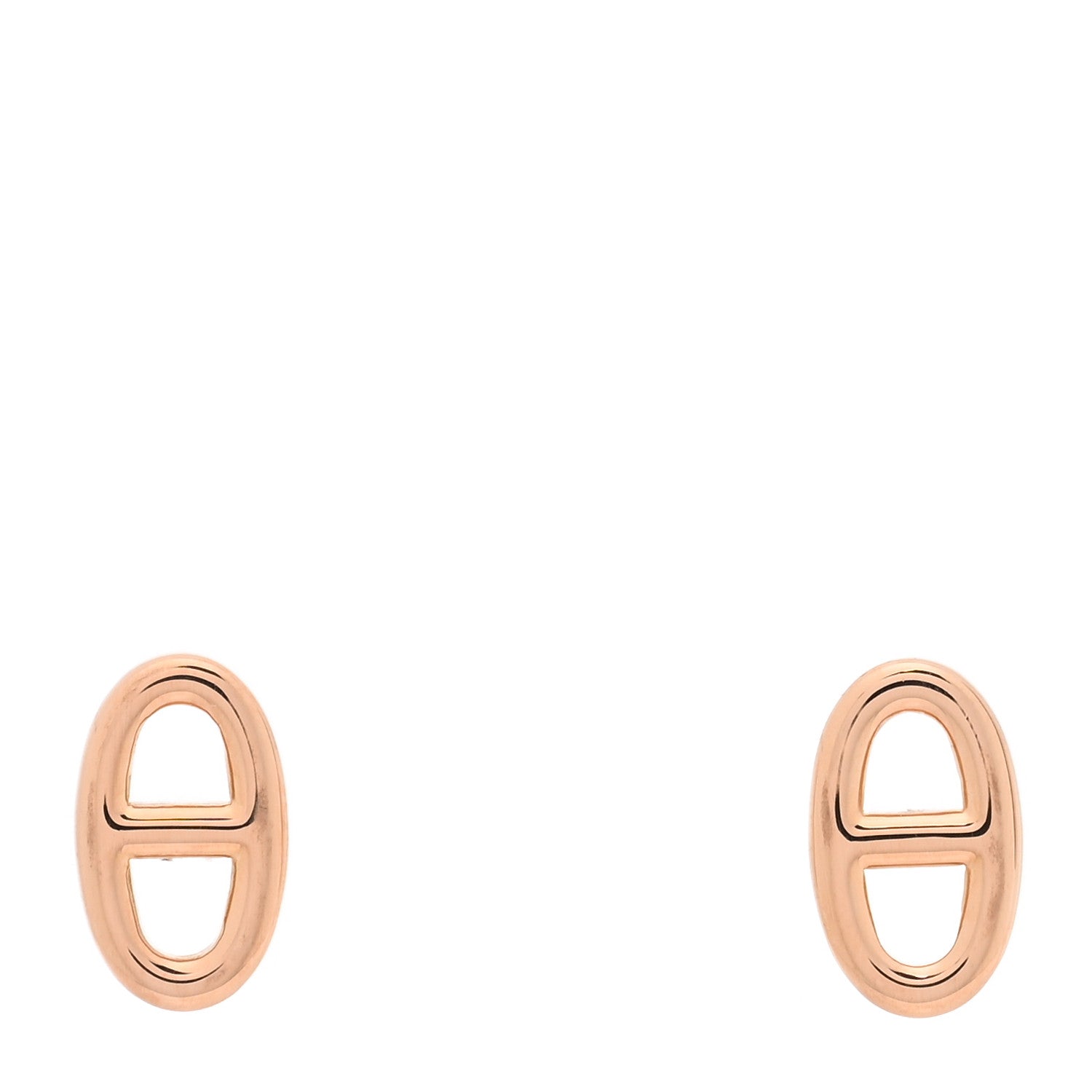 Hermes 18K Rose Gold TPM Farandole Stud Earrings 1 of 5